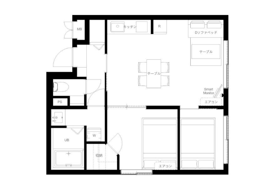 Apartamento Wellsquareism Honancho Tokio Habitación foto